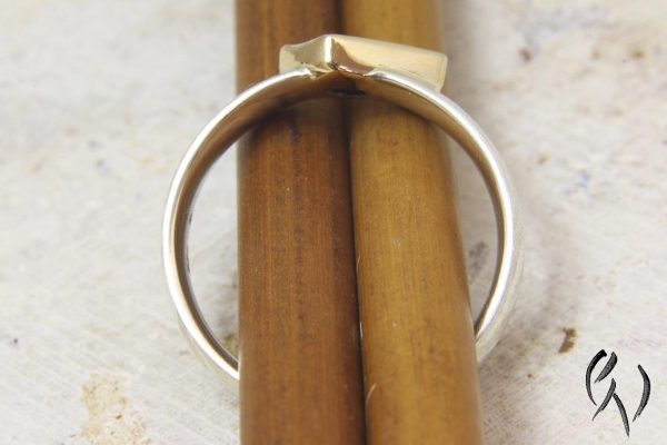 Ring Mabou, Silber 925/- mit unregelmäßigem Opal