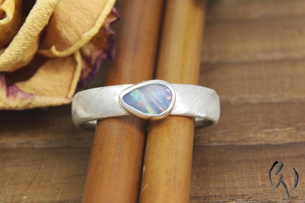 Ring Silber mit Opal