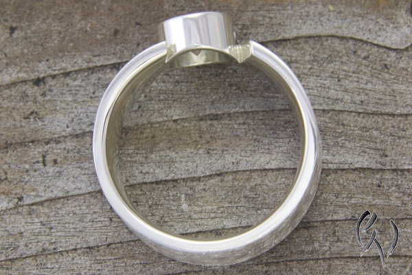 Ring Nala, aus Silber 925/- mit rosa-grünem Turmalin