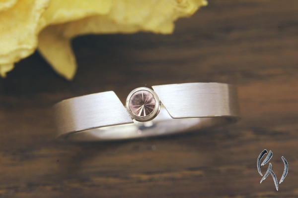 Ring Nalina, Silber 925/- mit rosa Turmalin