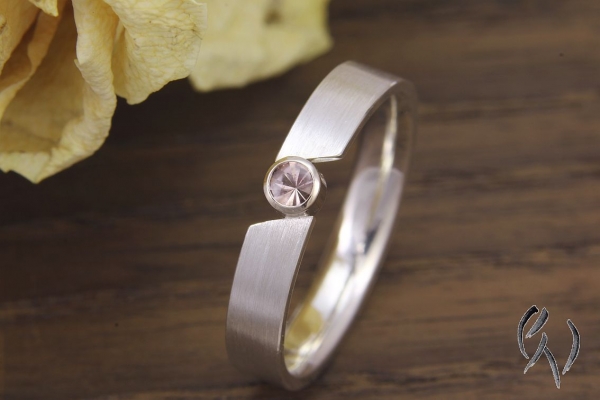 Ring Nalina, Silber 925/- mit rosa Turmalin