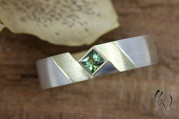 Ring SIlber mit grünem Turmalin