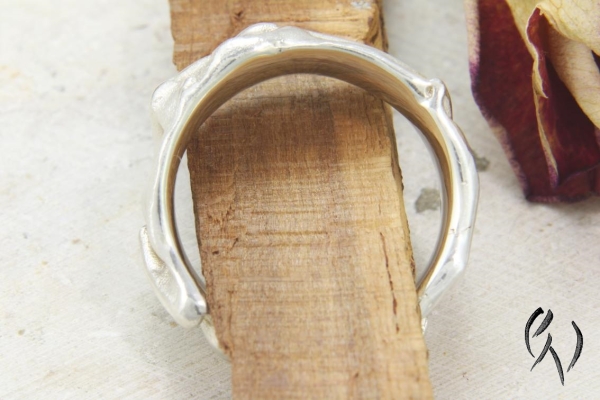 Ring Värmdö9, Silber 925/- schmal, Herrenring