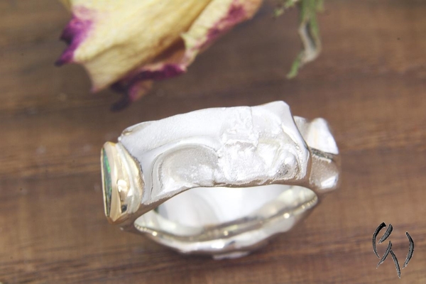 Ring Ingarö2, Silber 925/- mit Opal