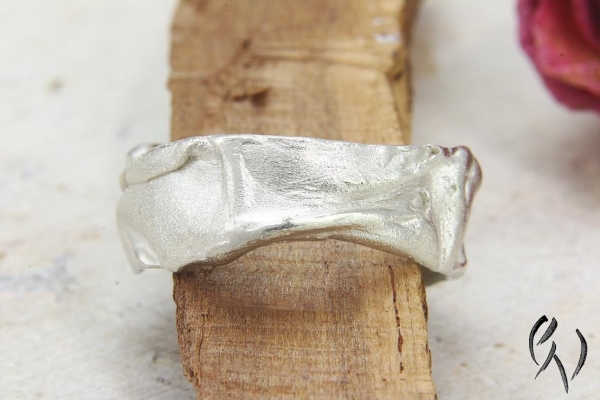 Ring Värmdö2, Silber 925/- breit