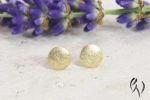 Ohrstecker Mini-Sonne, Gold 750/- mattgekratzt